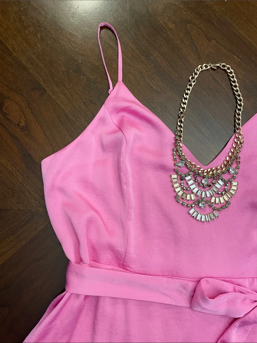 Express Pink Ruffle Romper - Picture 3 of 16